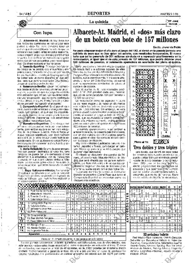ABC SEVILLA 09-01-1996 página 84