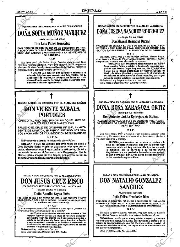 ABC SEVILLA 09-01-1996 página 93