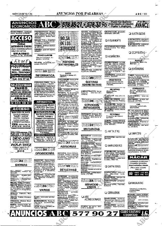 ABC MADRID 10-01-1996 página 105