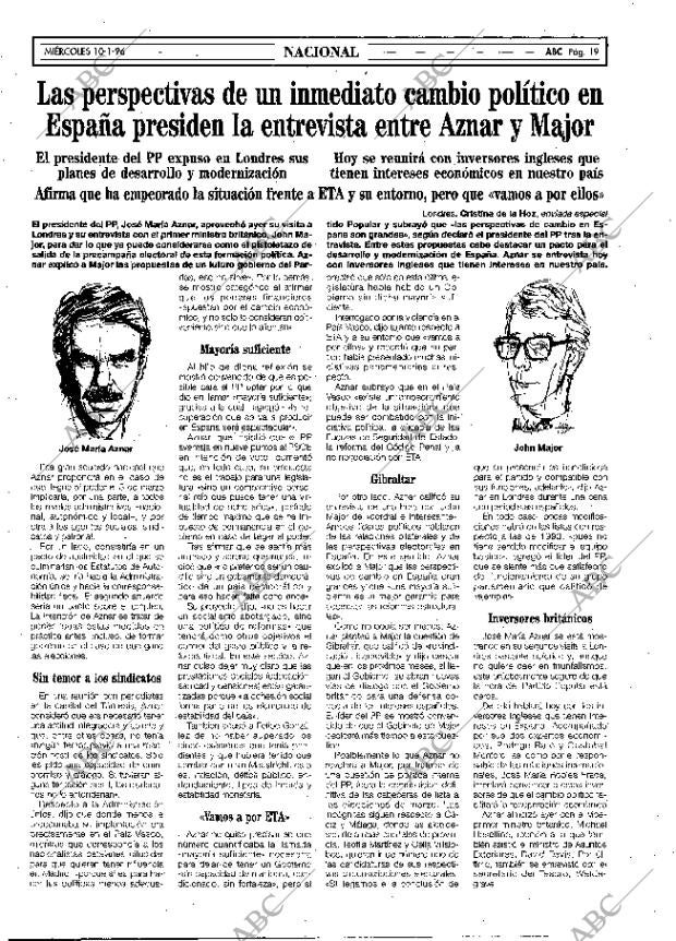 ABC MADRID 10-01-1996 página 19