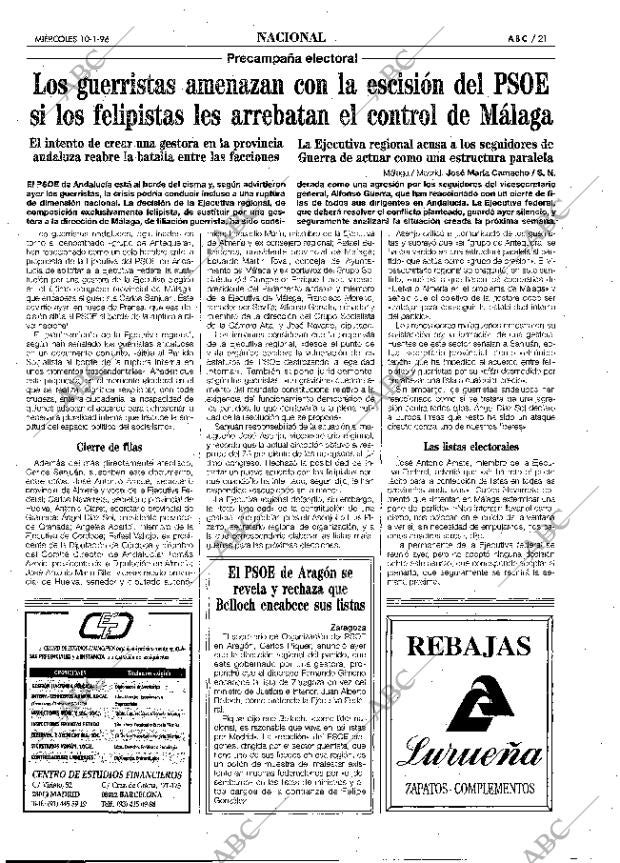 ABC MADRID 10-01-1996 página 21