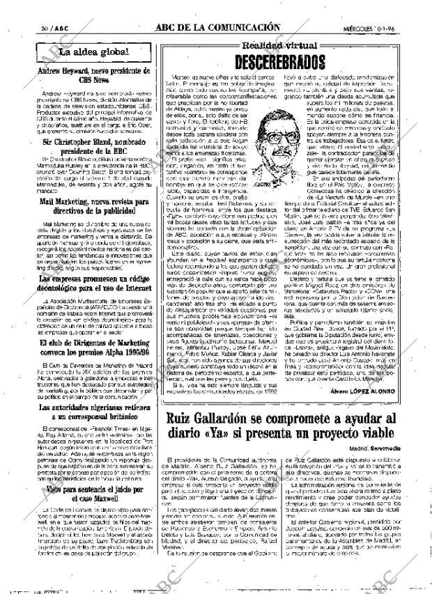 ABC MADRID 10-01-1996 página 50