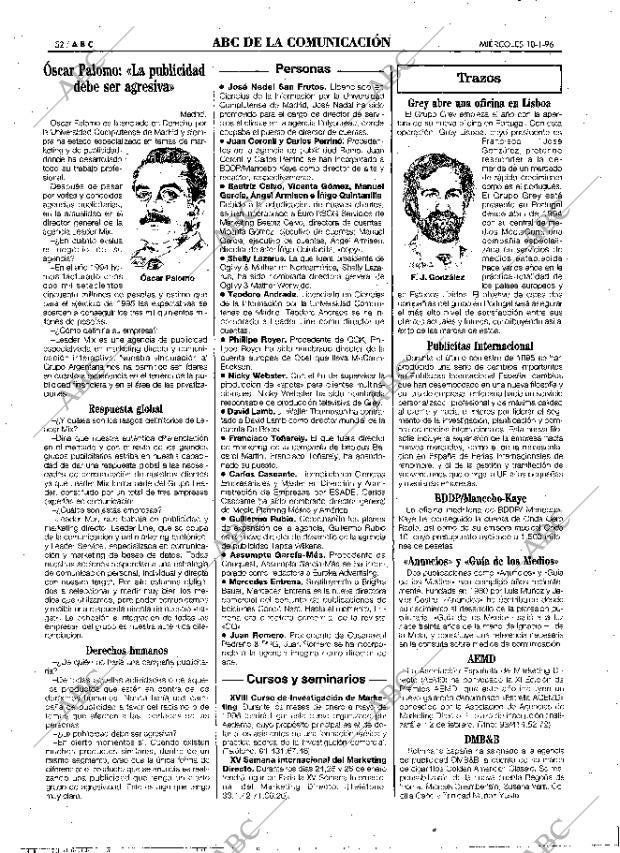 ABC MADRID 10-01-1996 página 52