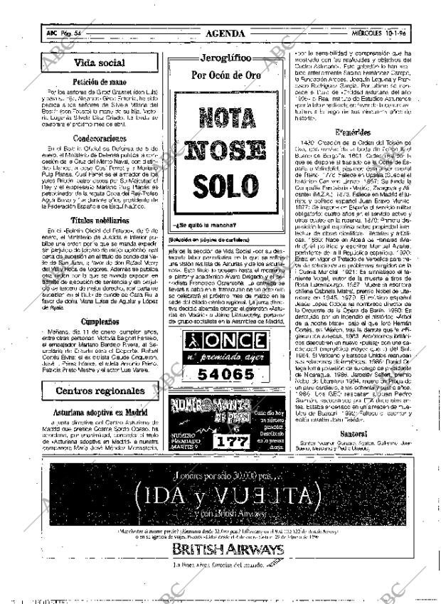 ABC MADRID 10-01-1996 página 54