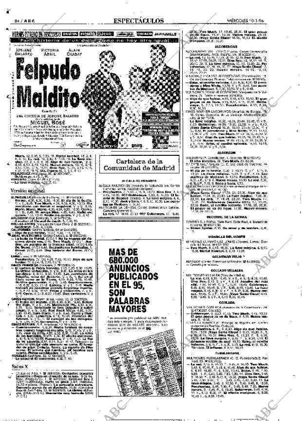 ABC MADRID 10-01-1996 página 84