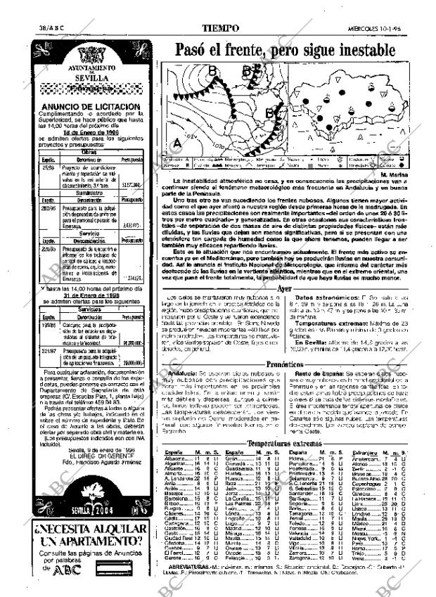 ABC SEVILLA 10-01-1996 página 38