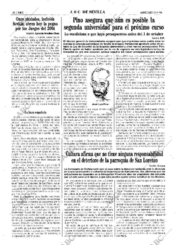 ABC SEVILLA 10-01-1996 página 42