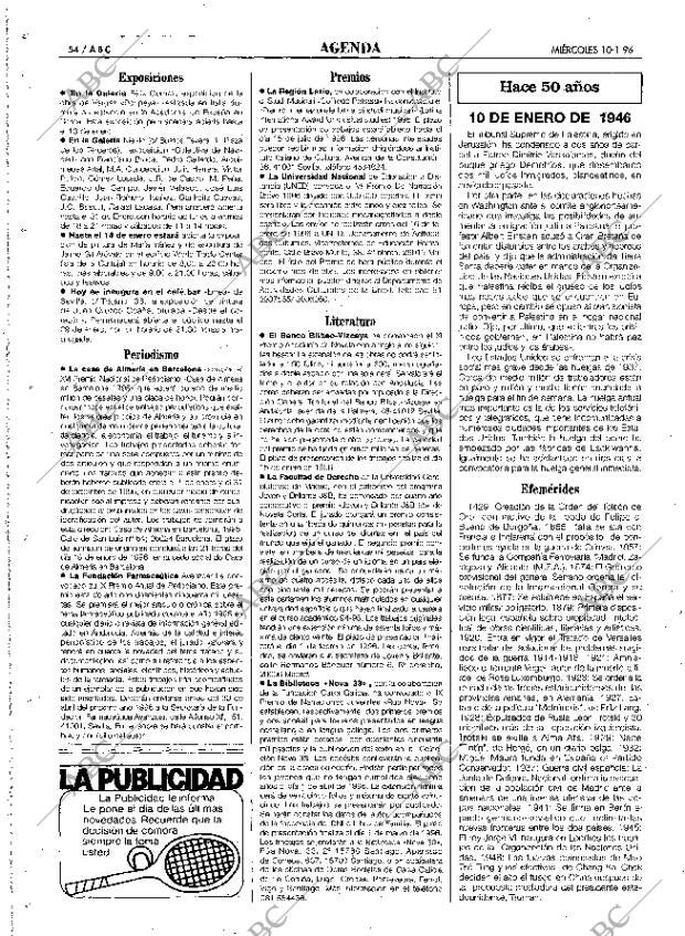 ABC SEVILLA 10-01-1996 página 54