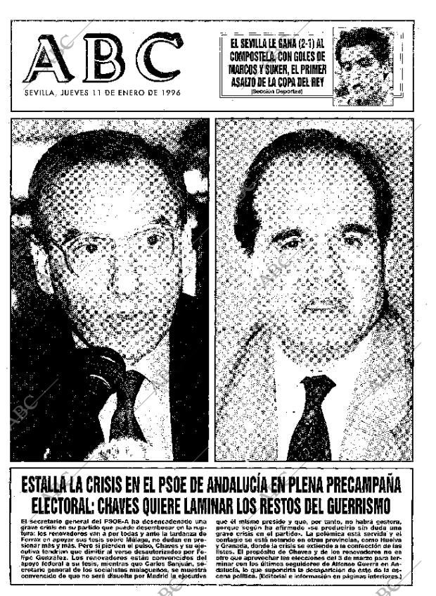 ABC SEVILLA 11-01-1996 página 1