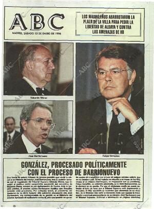 ABC MADRID 13-01-1996 página 1