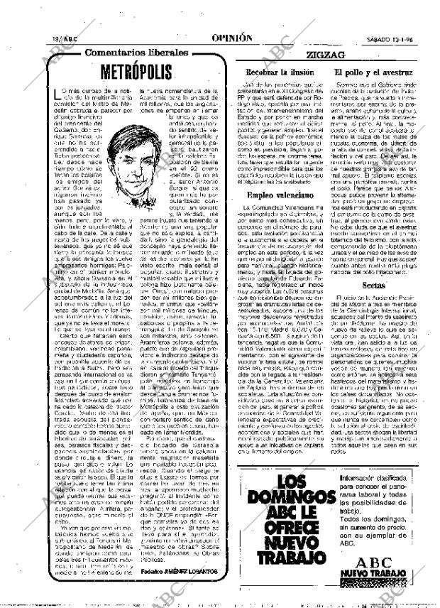 ABC MADRID 13-01-1996 página 18