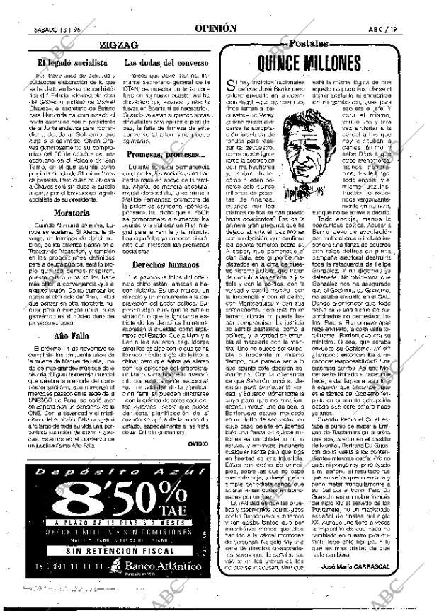 ABC MADRID 13-01-1996 página 19