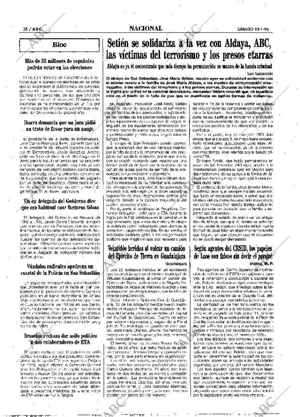 ABC MADRID 13-01-1996 página 28