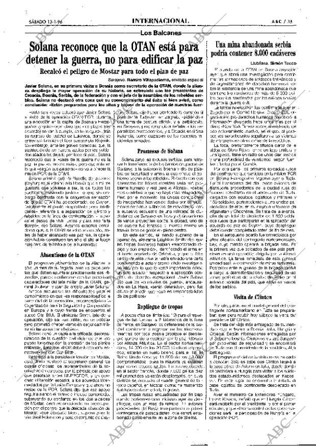 ABC MADRID 13-01-1996 página 33