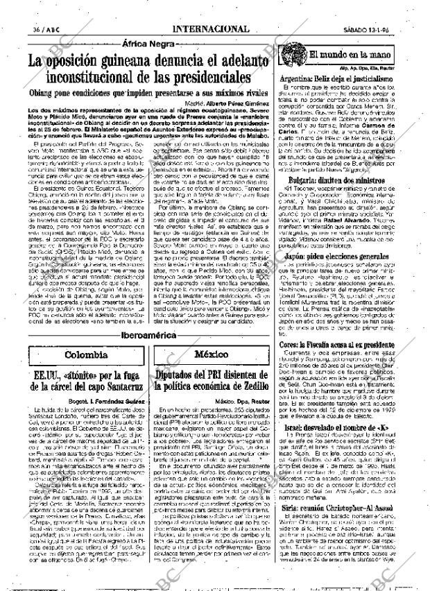 ABC MADRID 13-01-1996 página 36