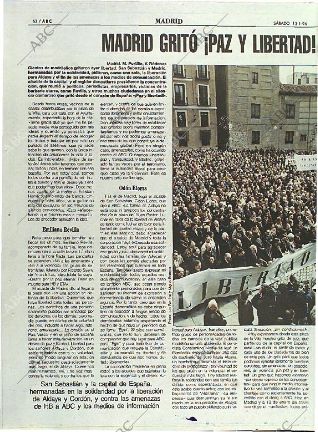 ABC MADRID 13-01-1996 página 52