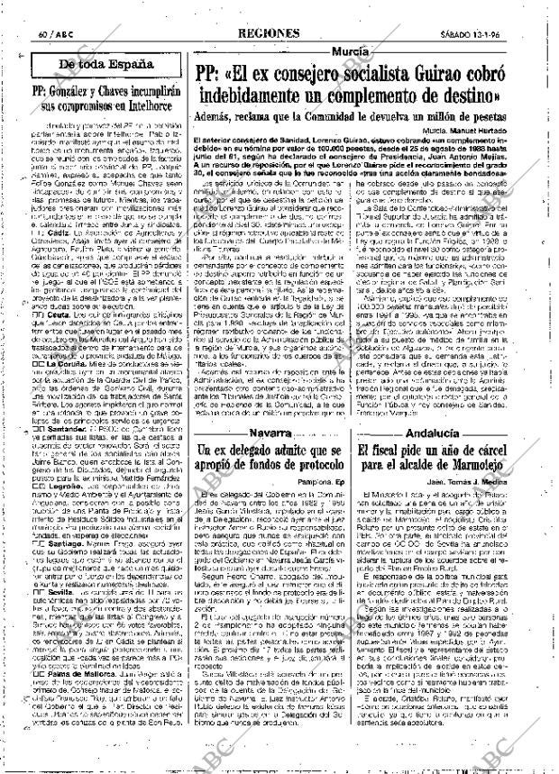ABC MADRID 13-01-1996 página 60
