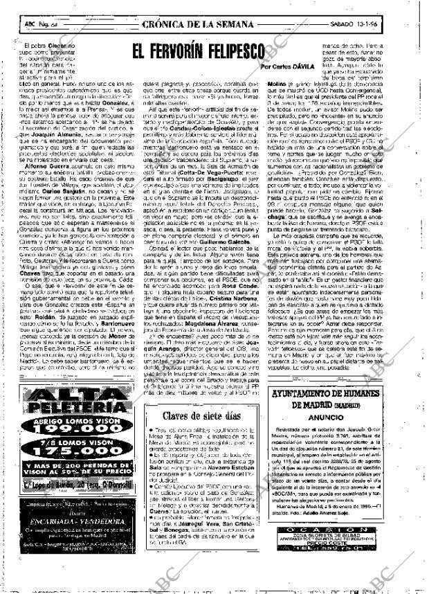 ABC MADRID 13-01-1996 página 64