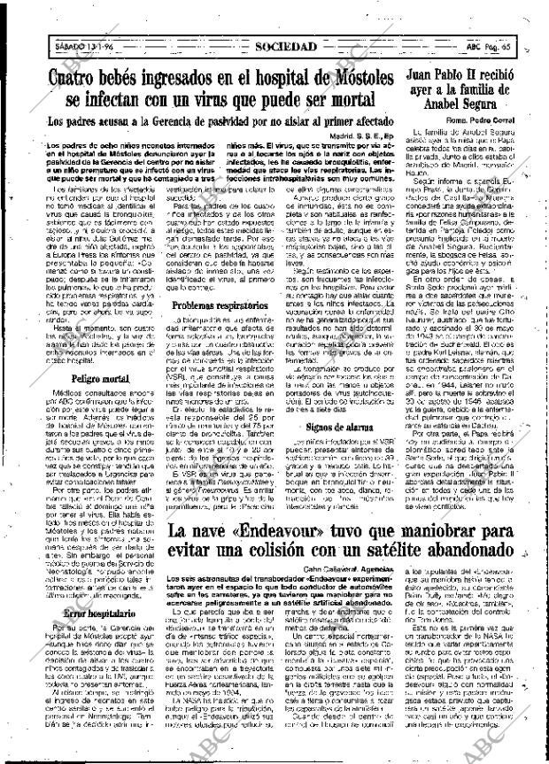 ABC MADRID 13-01-1996 página 65