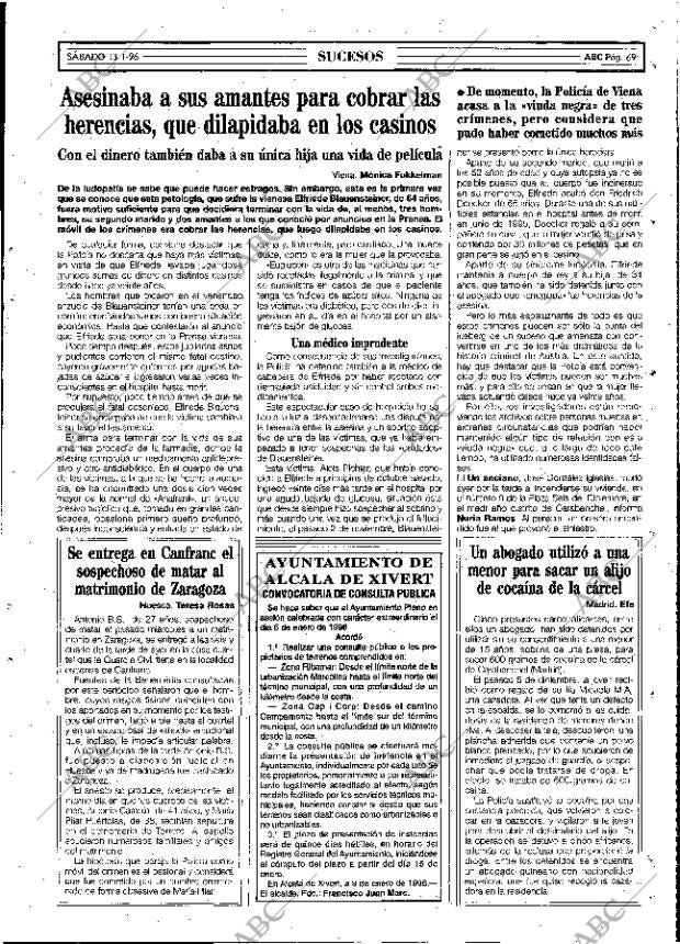 ABC MADRID 13-01-1996 página 69