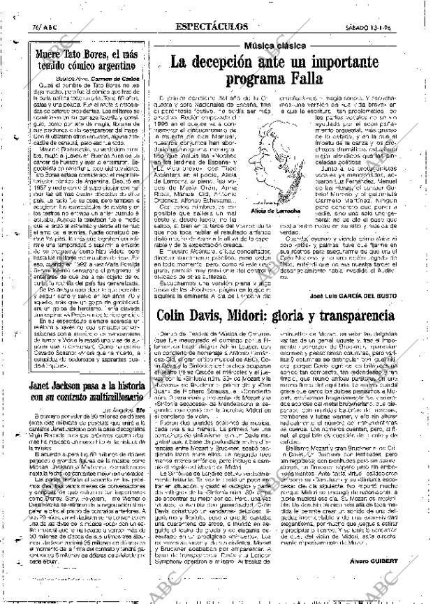 ABC MADRID 13-01-1996 página 76