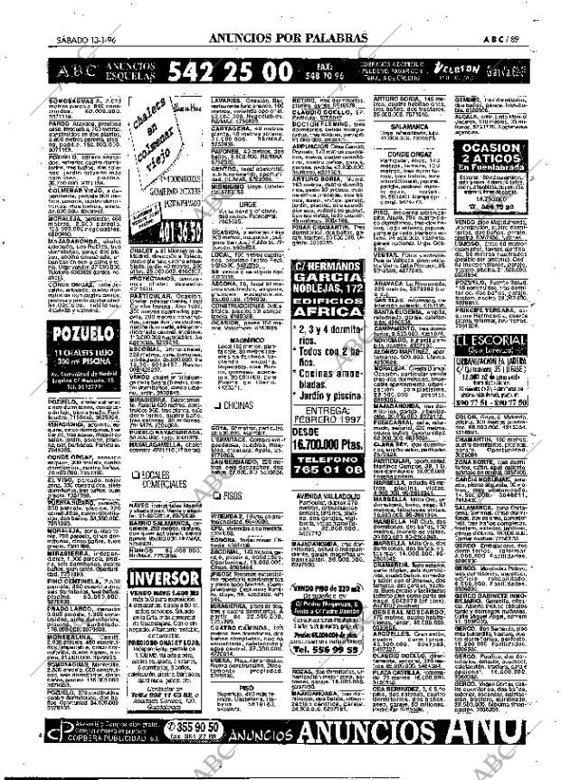 ABC MADRID 13-01-1996 página 89