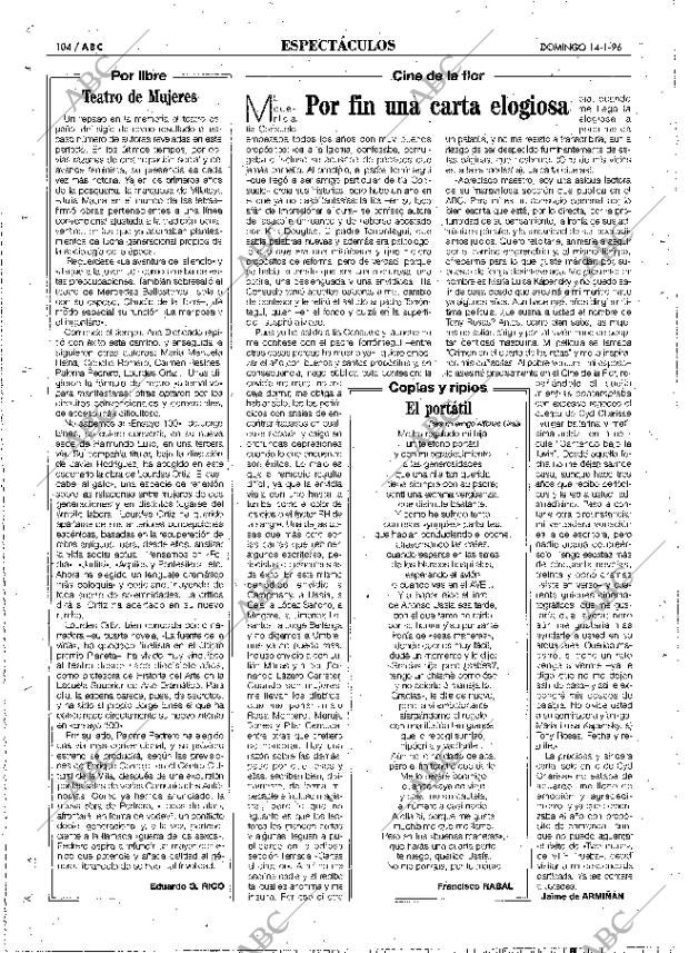 ABC MADRID 14-01-1996 página 104