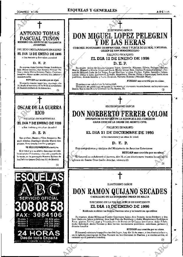 ABC MADRID 14-01-1996 página 115