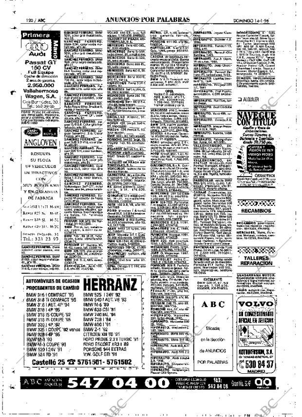 ABC MADRID 14-01-1996 página 120