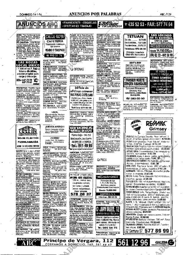 ABC MADRID 14-01-1996 página 129