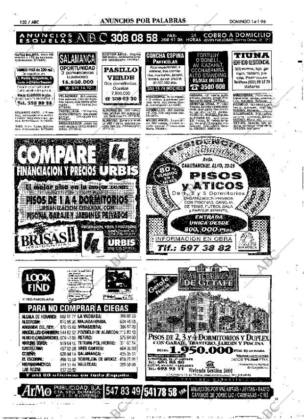 ABC MADRID 14-01-1996 página 130