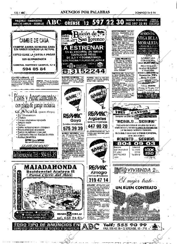 ABC MADRID 14-01-1996 página 132