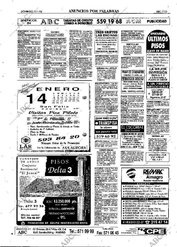 ABC MADRID 14-01-1996 página 133