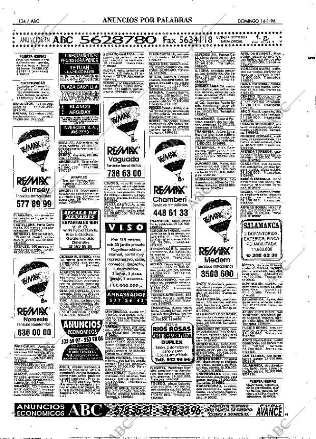 ABC MADRID 14-01-1996 página 134