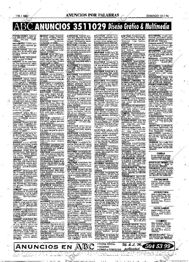 ABC MADRID 14-01-1996 página 138