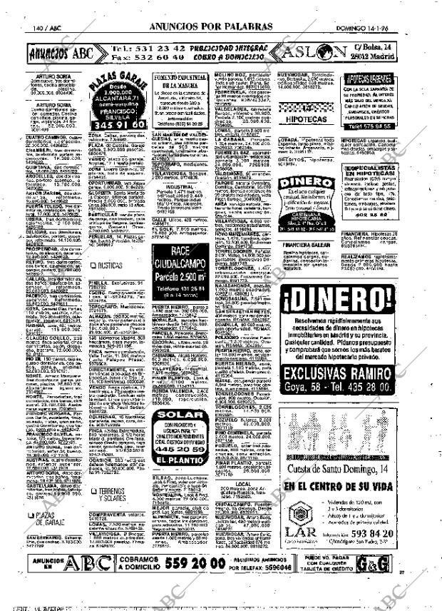 ABC MADRID 14-01-1996 página 140