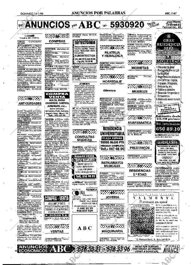 ABC MADRID 14-01-1996 página 147