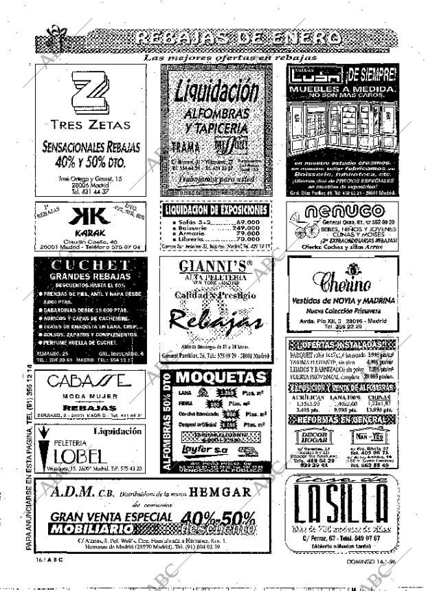 ABC MADRID 14-01-1996 página 16