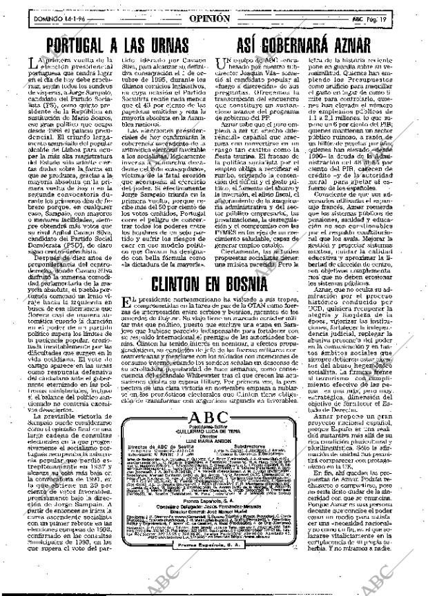 ABC MADRID 14-01-1996 página 19