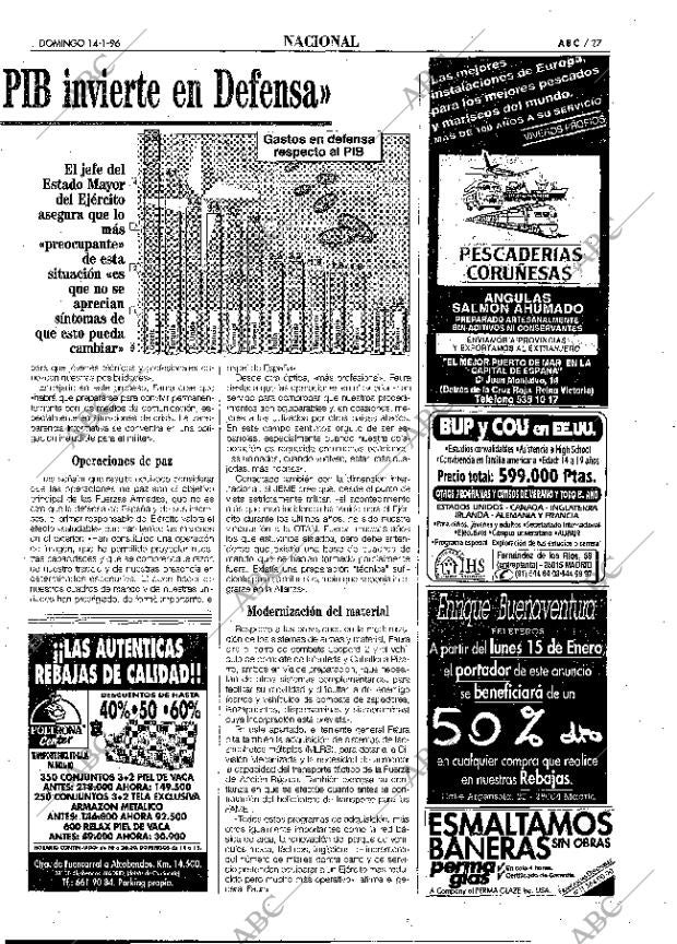 ABC MADRID 14-01-1996 página 27