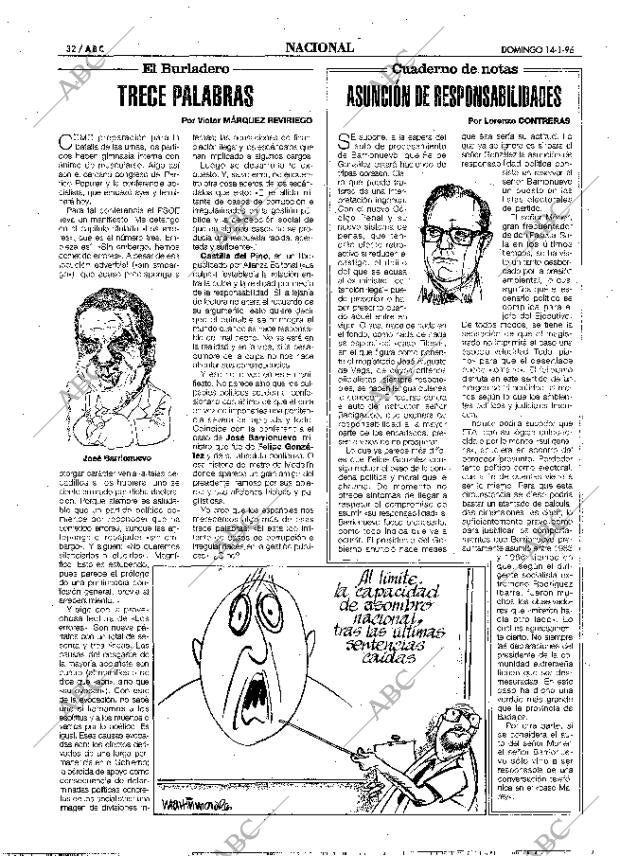 ABC MADRID 14-01-1996 página 32