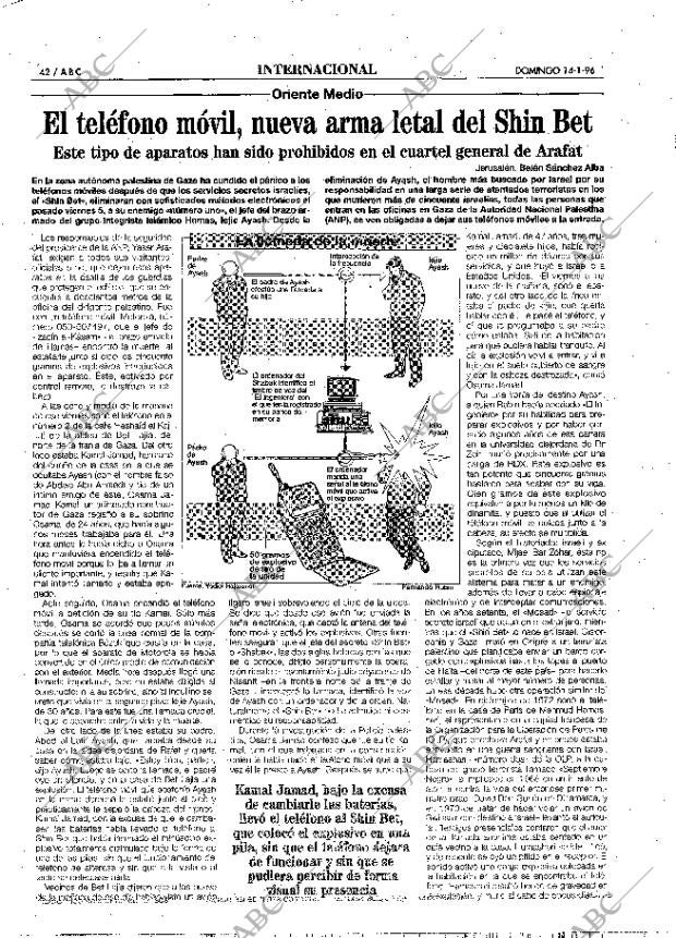ABC MADRID 14-01-1996 página 42