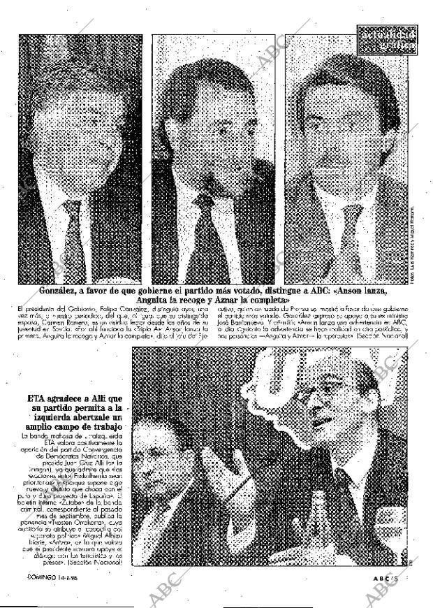 ABC MADRID 14-01-1996 página 5