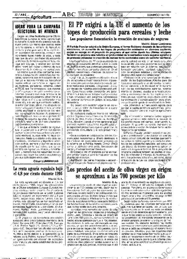 ABC MADRID 14-01-1996 página 52