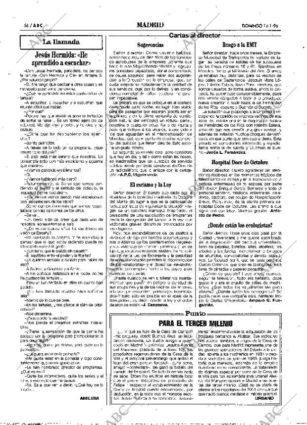 ABC MADRID 14-01-1996 página 56
