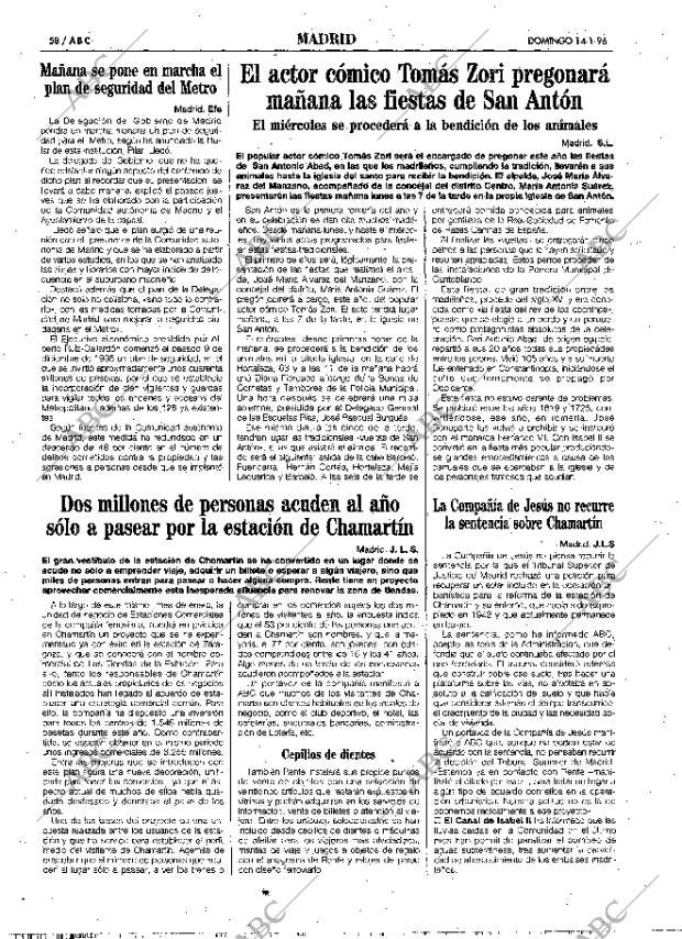 ABC MADRID 14-01-1996 página 58