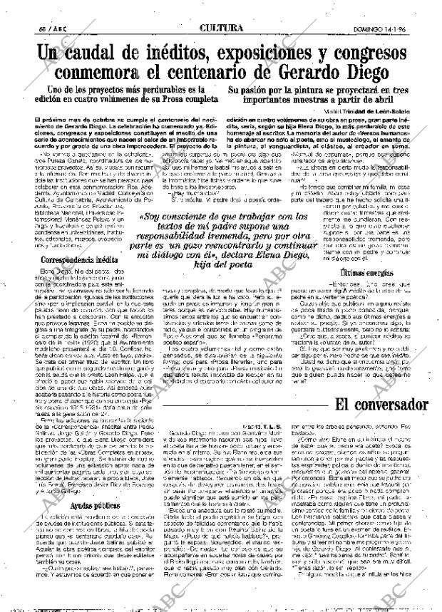 ABC MADRID 14-01-1996 página 68