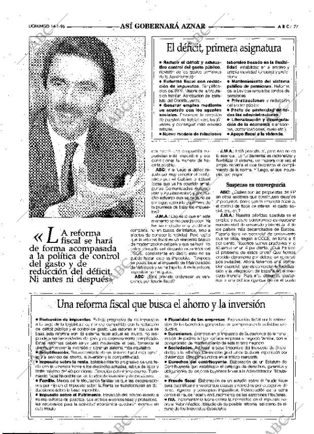 ABC MADRID 14-01-1996 página 77