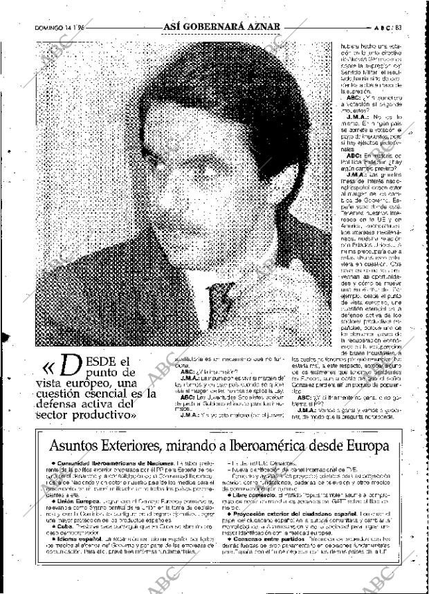 ABC MADRID 14-01-1996 página 83