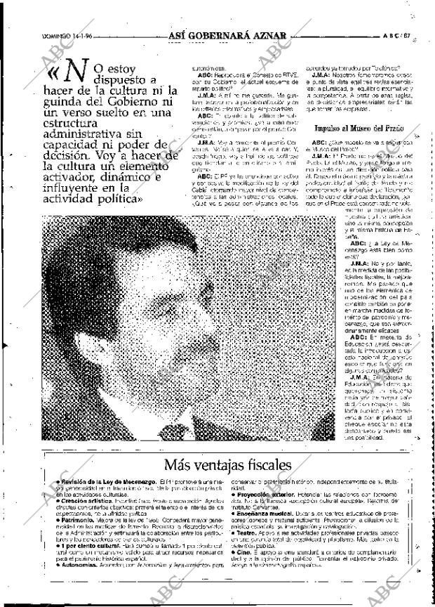 ABC MADRID 14-01-1996 página 87